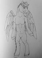 Rough Anthro Dakota Pen Sketch