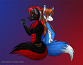 Posing as a pair. by OdinFury