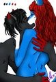 A tender kiss. by OdinFury