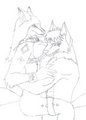 Carrying her to bed. by OdinFury
