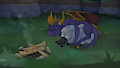 Spyro and the Sheep - Campfire by MarsMiner