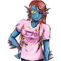 Undertale - Undyne  by doodlebags