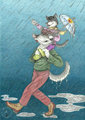 'Walking in the rain' 