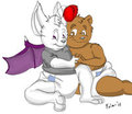 Moglet and LB cuddling! (diaper)