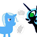 Nightmare Moon Meets Trixie