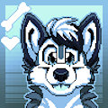 WolfeyHusky Pixel Icon