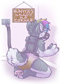 Hunter's naughty corner by HunterCub