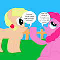Pinkie Pie Questions Applejack's Sales