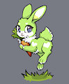 Little Bandit got a carrot :3