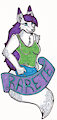 Stained Glass Style Bust Badge: Rarete