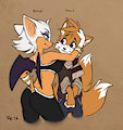 Rouge + Tails by fluffKevlar