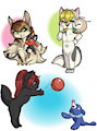 Sun and Moon Starters Chibis