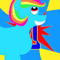 MLP Yu-Gi-Oh Card Art MLP Force I - Rainbow Dash