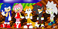 Sonic and Friends (Happy 25th Anniversary!) by SilverTyler25