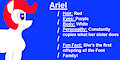 My OC Pony Ariel Bio