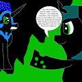 Queen Chrysalis Insults Nightmare Moon