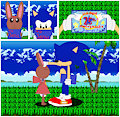 Sonic's 25th Anniversary Card by Amy the Bunny