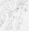 Luna with raritys Hair by DarkAhrounFriesian