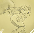 Renamon Sketch by sssonic2