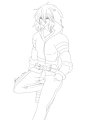 Human Chaos Sonic lineart