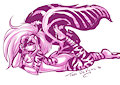 Monochrome Sketch commission for Mirelle by MissToxi