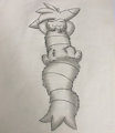 Joshy furret sleeping 
