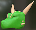Draconic Head - Mock-up Test by MadHatDragon
