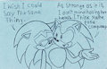 Two headed Sonic One happy one Sad.