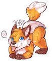 Pouncing Kenny Pool Toy - StrawberryNeko by KennyKitsune