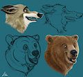 my 2d render characters