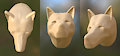 Canine Head -Raw Iteration Two by MadHatDragon