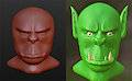 Orc head attempt... by MadHatDragon