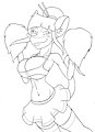 Violette Cheerleader Lineart