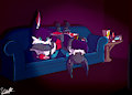 TV and Chill~ [Commission] (Speedpaint)