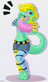 Happy gator waif by CookieSkoon