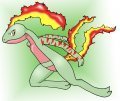 This is my Grovyle/Charizard Hybrid (Colured)  by Gelyvin
