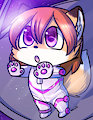 Sparkling Space Eyes, with a Shiny Space Suit