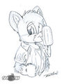 Popsicle Kitty Sketch