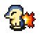 Pokemon's cyndaquil SNES-style Final Fantasy sprite