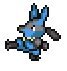 Pokemon's Lucario SNES Final Fantasy style sprite