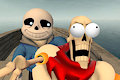 BONE GRUMPS: Papyrus Vs Froggy (Warning: LOUD)