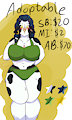 Adoptable Auction {OPEN} Cow Anthro by Koncreates