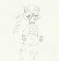 Dapper raccoon (by a friend) by allum