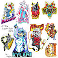 June/July traditional badges
