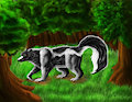SkunkBear Nature .:Commission:. by CannibalisticRose