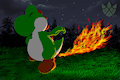 You ate Fire Flowers again, didn’t you Yoshi?