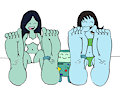 BMO tickles some Bikini Babes