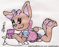 Amy Playing her 3DS -By DanielStudios-