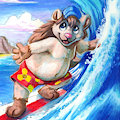 Hawaii Summer Surfing by pandapaco
