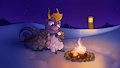 Spyro 1 - Day 28 - Icy Flight by VioletEchoes